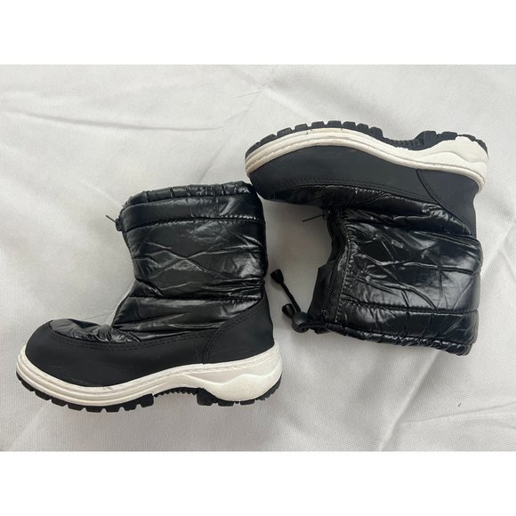 Apres by Lamo Youth Kids Winter Boots Zip Closure White Black Size US 12Y - Picture 3 of 6